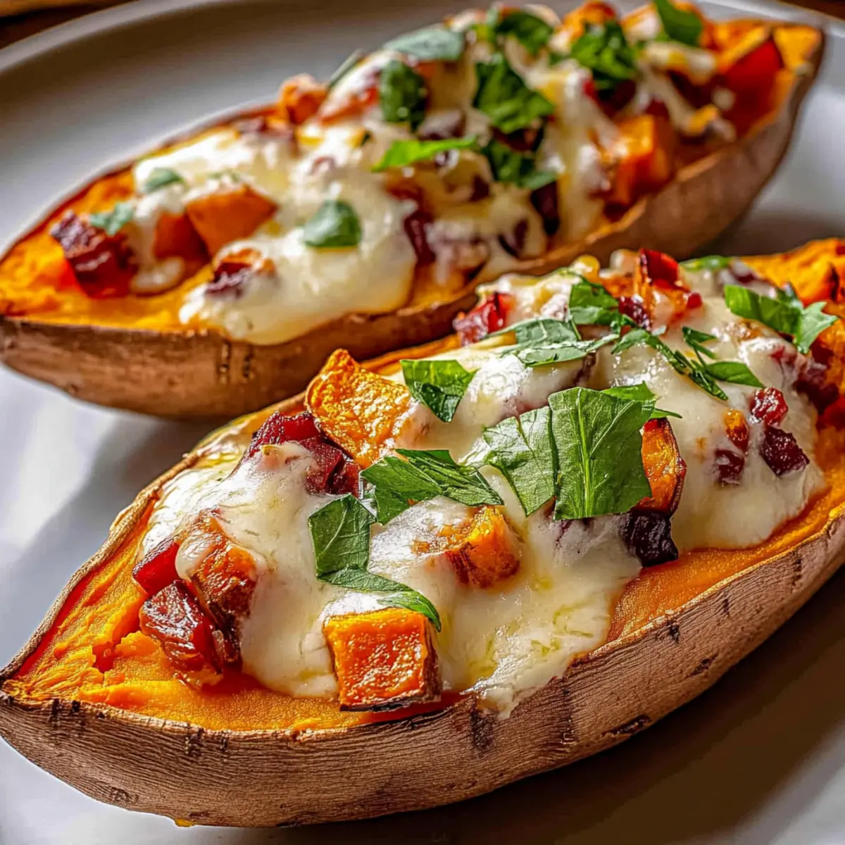 Protein Loaded Sweet Potato Boats