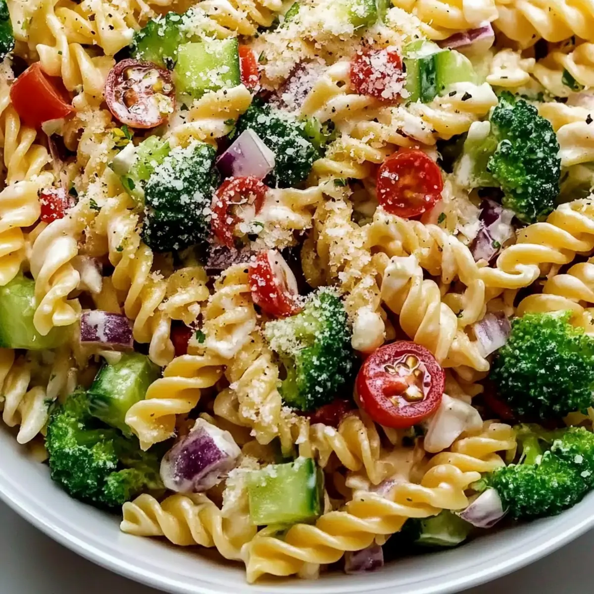 Creamy High Protein Pasta Salad