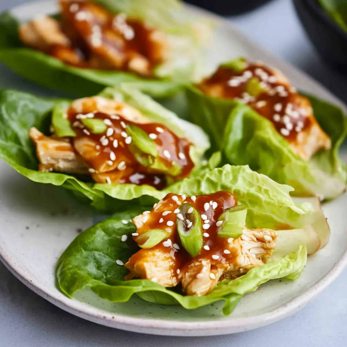 Teriyaki Chicken Lettuce Wraps
