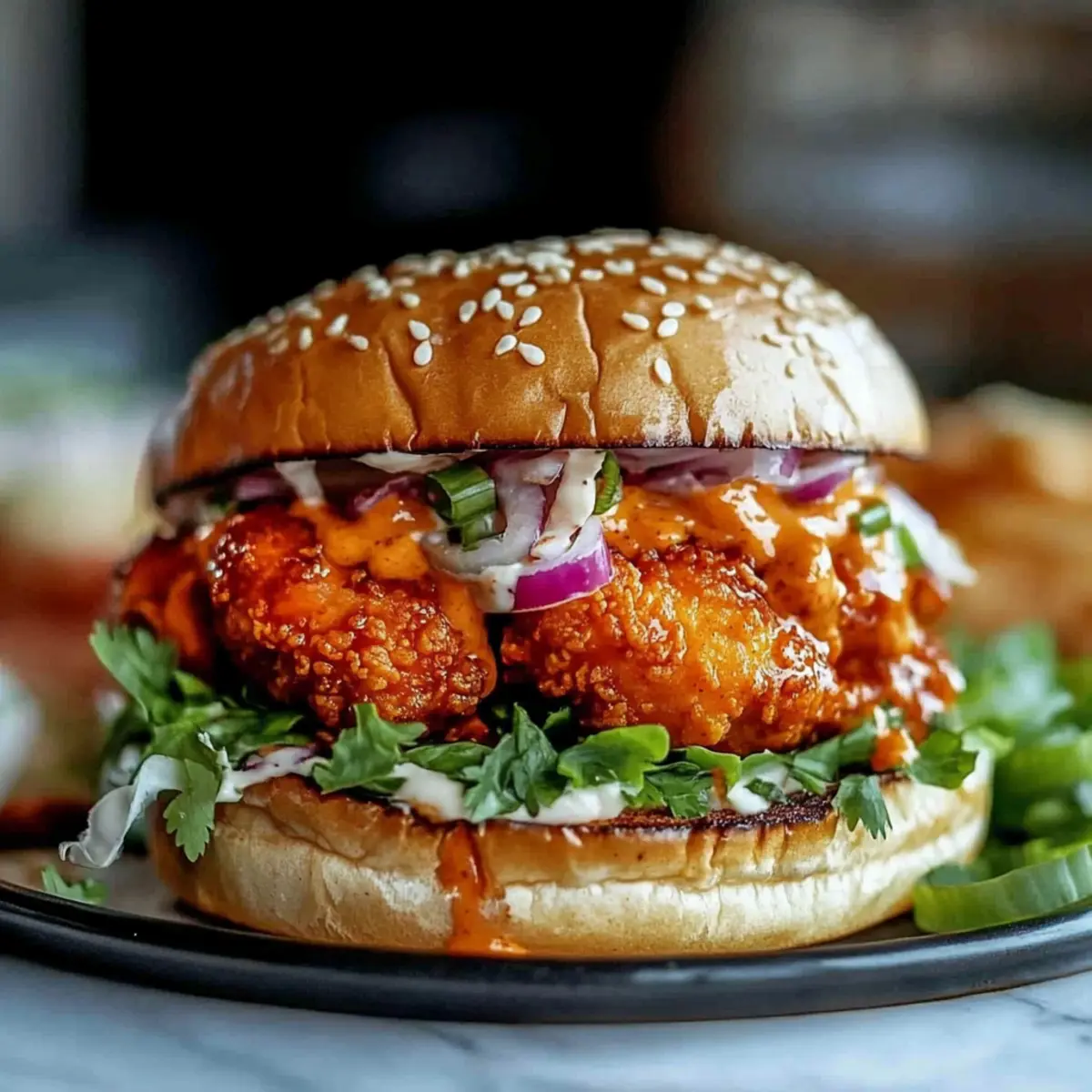 Spicy Bang Bang Chicken Sandwich