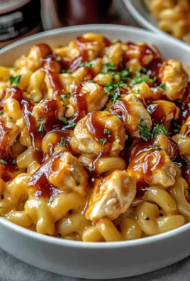High Protein Honey BBQ Chicken Mac & Cheese