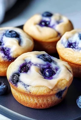Blueberry Cream Cheese Protein Muffins
