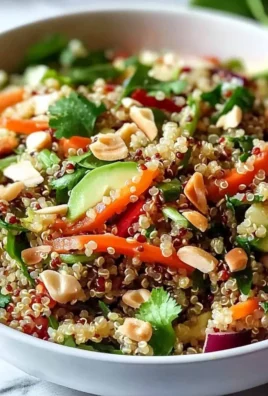 High Protein Thai Quinoa Crunch Salad