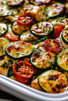 Mediterranean Chicken Zucchini Bake