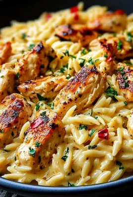 One Pot Cajun Chicken Alfredo Orzo