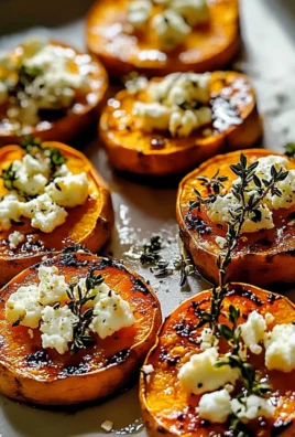 High Protein Honey Feta Sweet Potato Rounds
