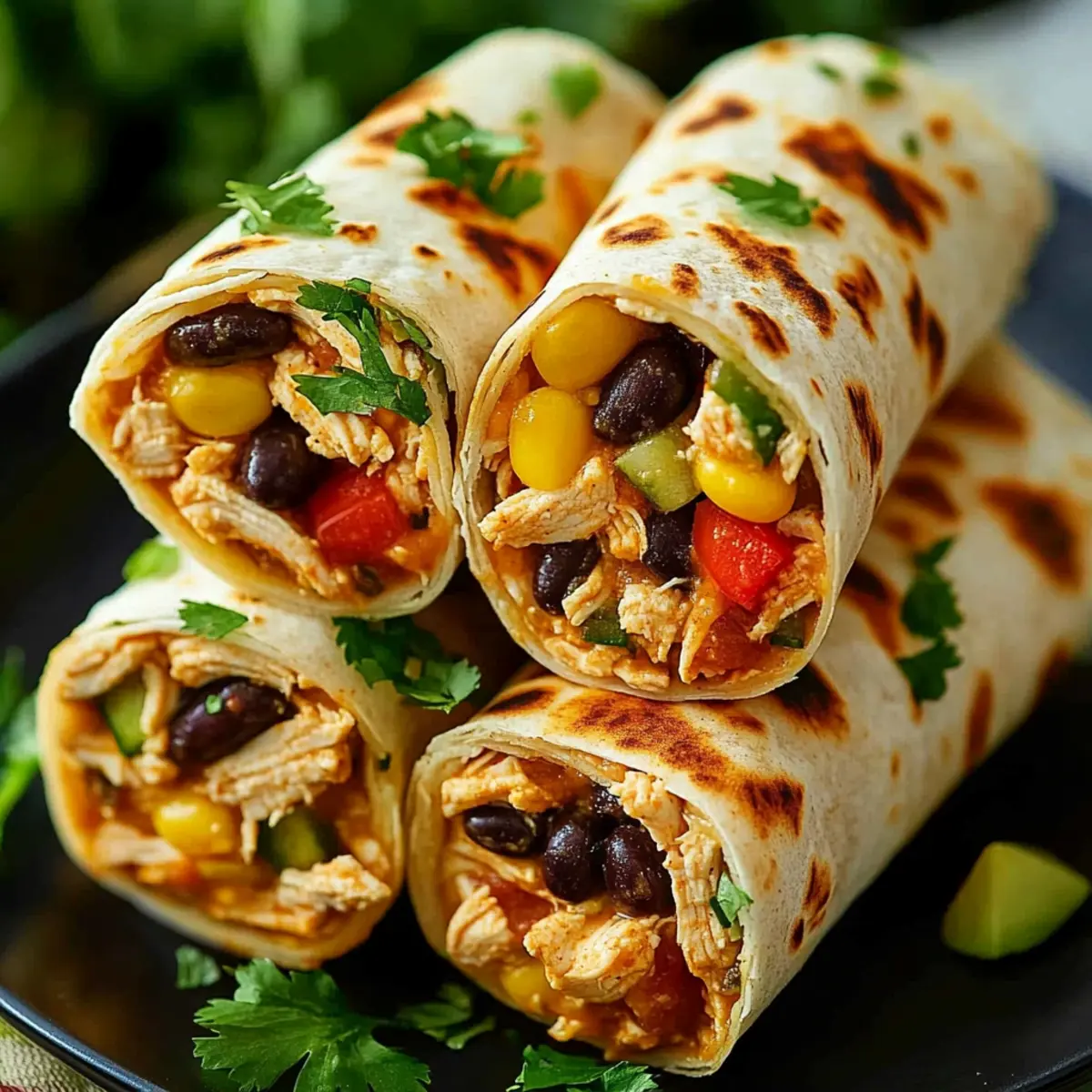 Macro-Friendly Southwest Chicken Roll-Ups