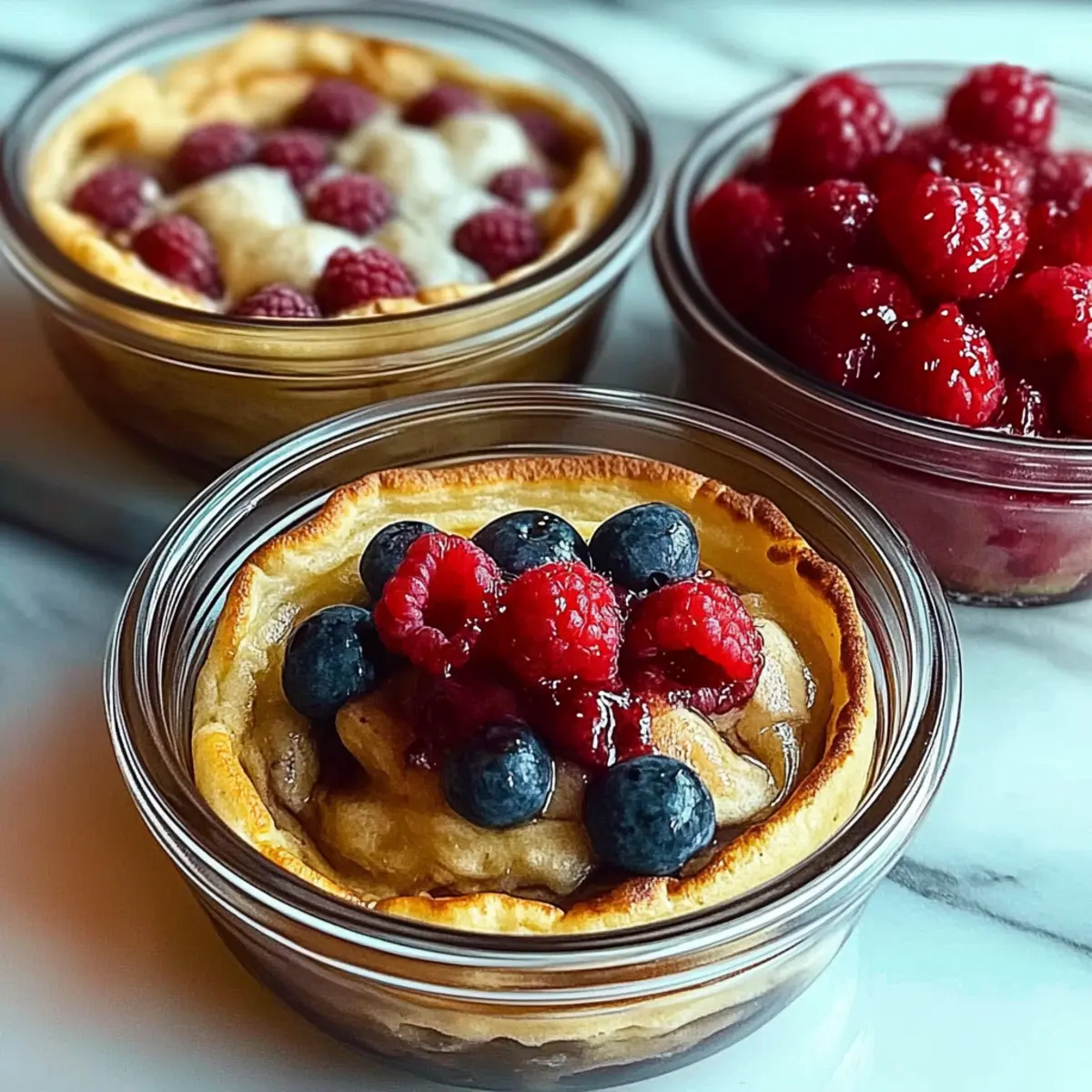 Baked Protein Pancake Bowls