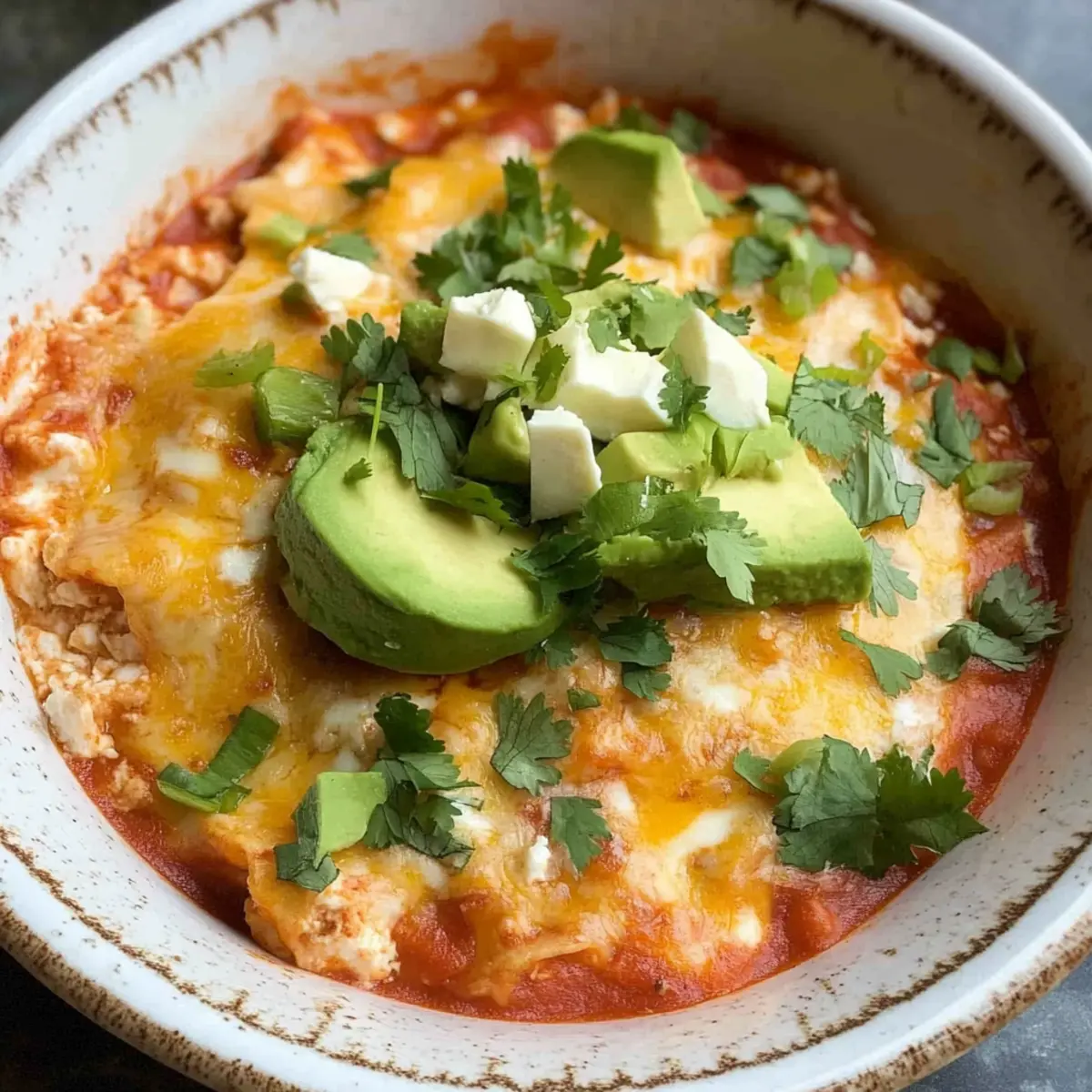 High Protein Cottage Cheese Enchilada Bowl