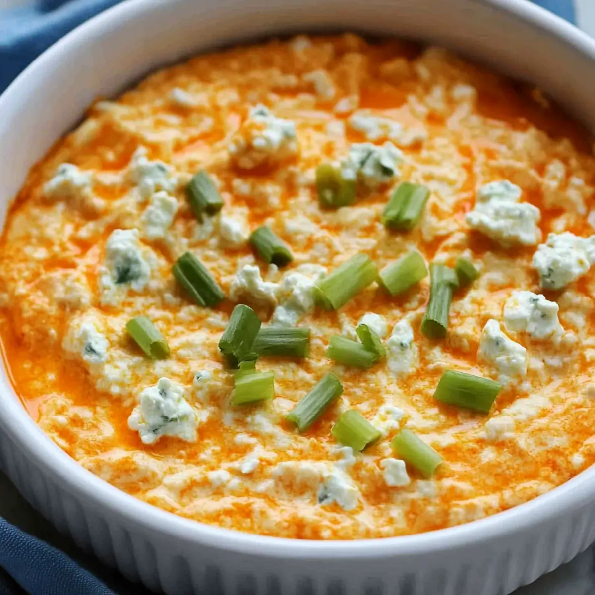 Cottage Cheese Buffalo Chicken Dip