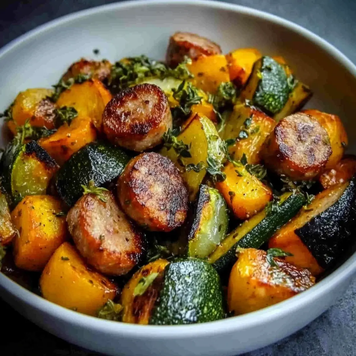 Sausage & Veggie Skillet Bowl