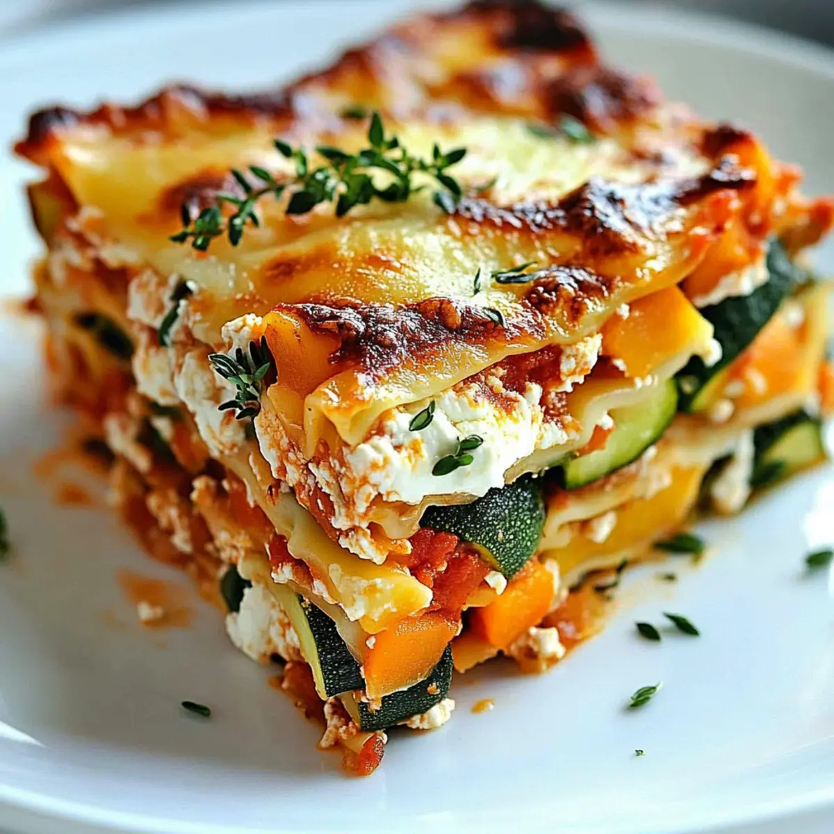High Protein Veggie Lasagna