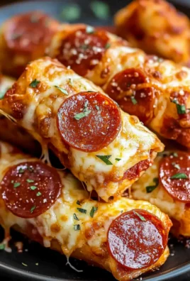 High Protein Pepperoni Pizza Rolls