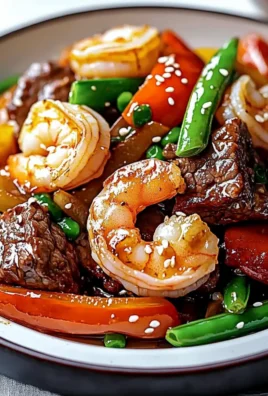 High Protein Steak and Shrimp Stir Fry
