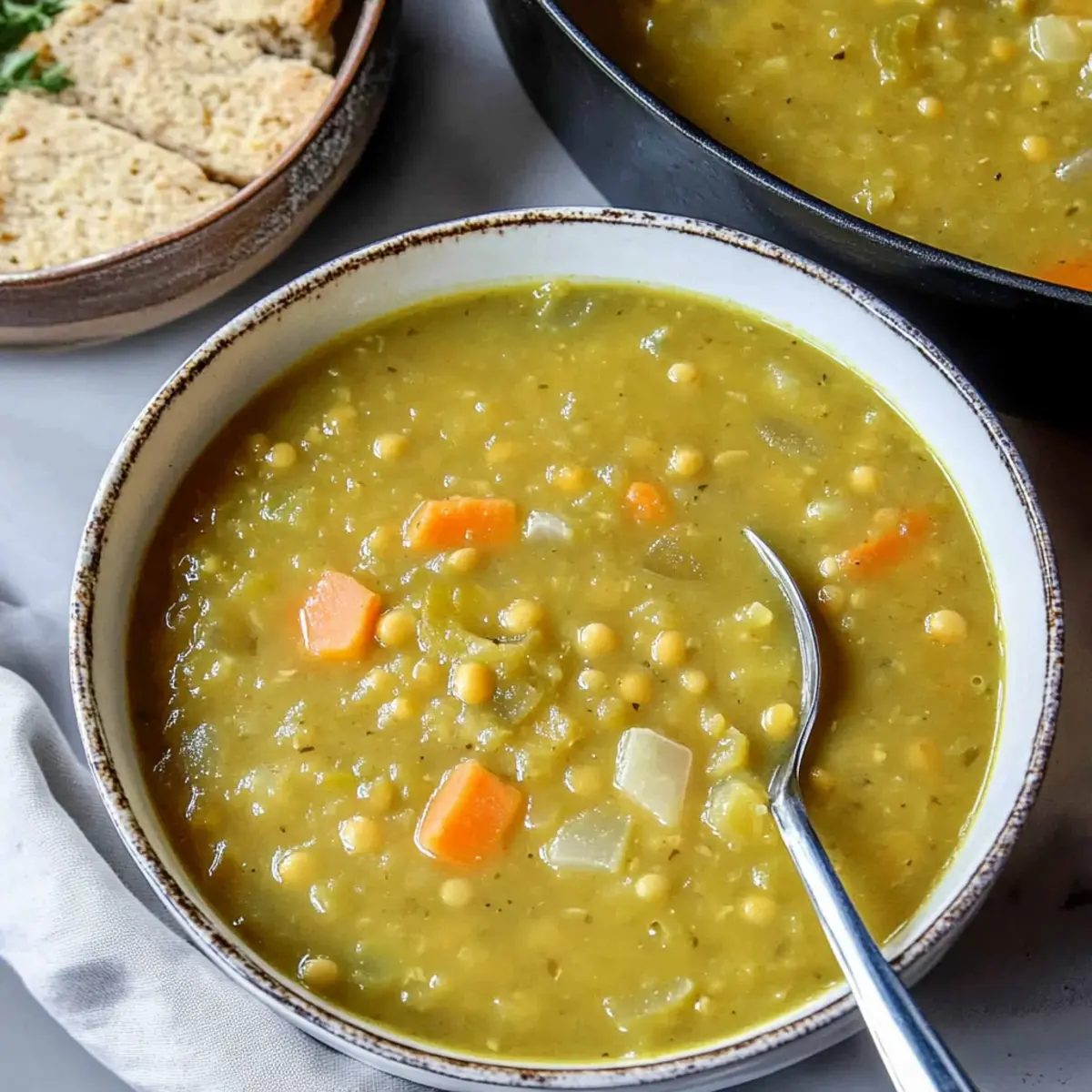 High Protein Split Pea Soup