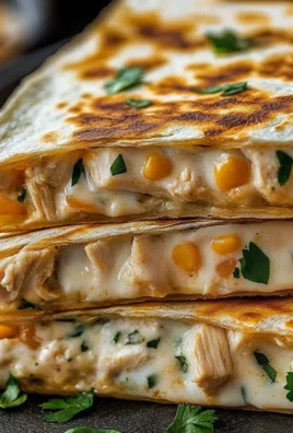 High-Protein Chicken Ranch Quesadilla