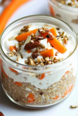 High Protein Carrot Cake Overnight Oats