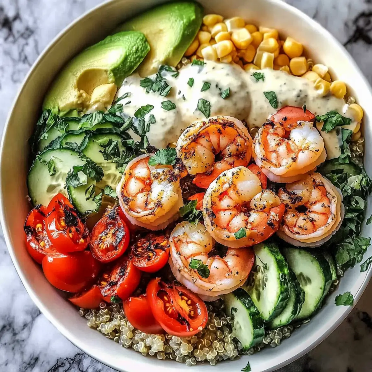 Shrimp Quinoa Bowl