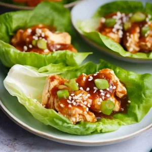 Teriyaki Chicken Lettuce Wraps