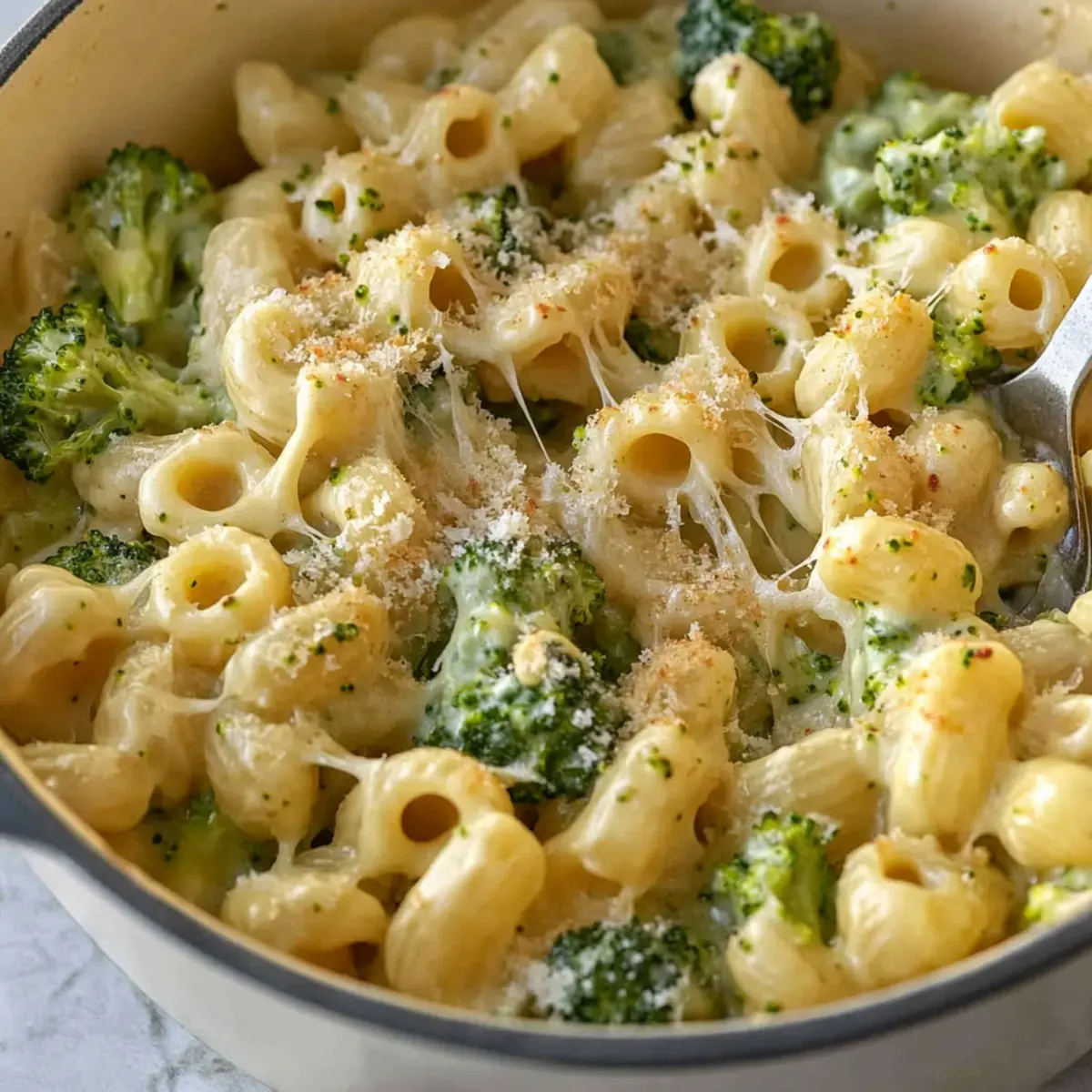 One Pot Healthy Broccoli Mac and Cheese