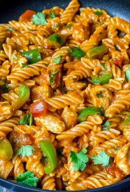High Protein Chicken Fajita Pasta