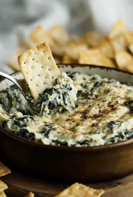 High Protein Spinach Artichoke Dip