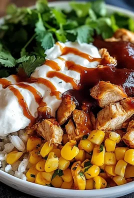 Macro-Friendly BBQ Ranch Chicken Bowl