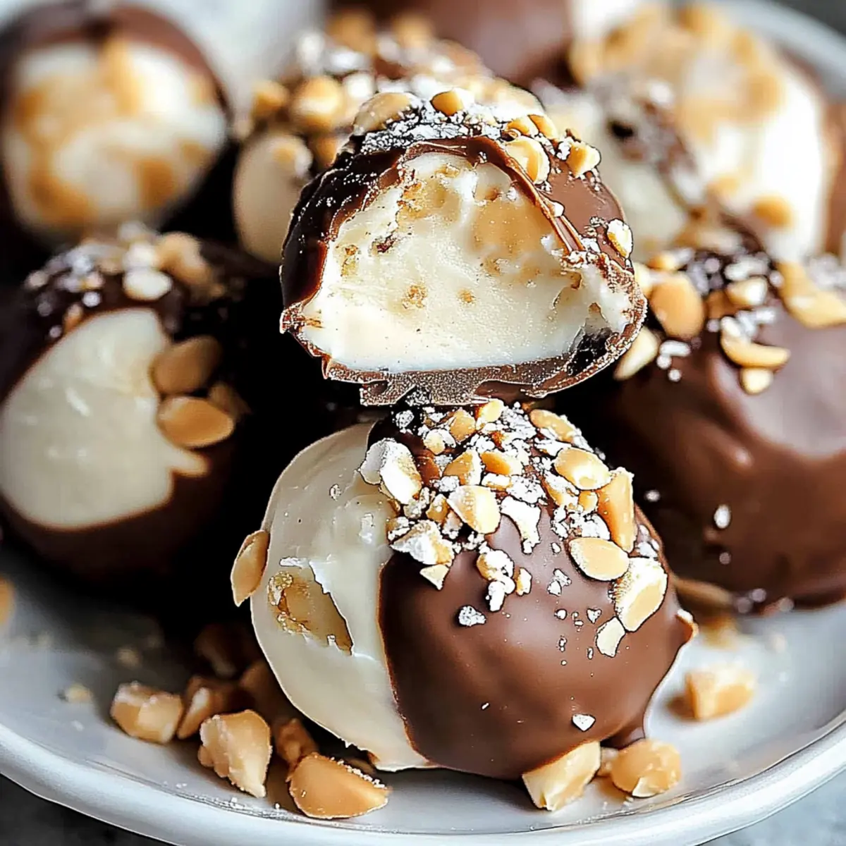 High Protein Frozen Peanut Butter Greek Yogurt Bites