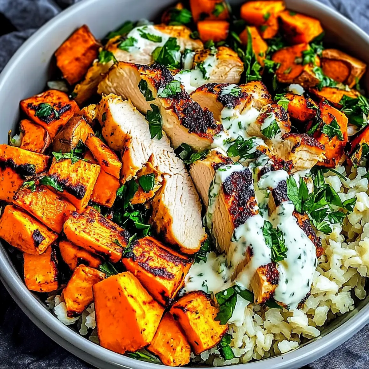 Chicken Sweet Potato Bowl
