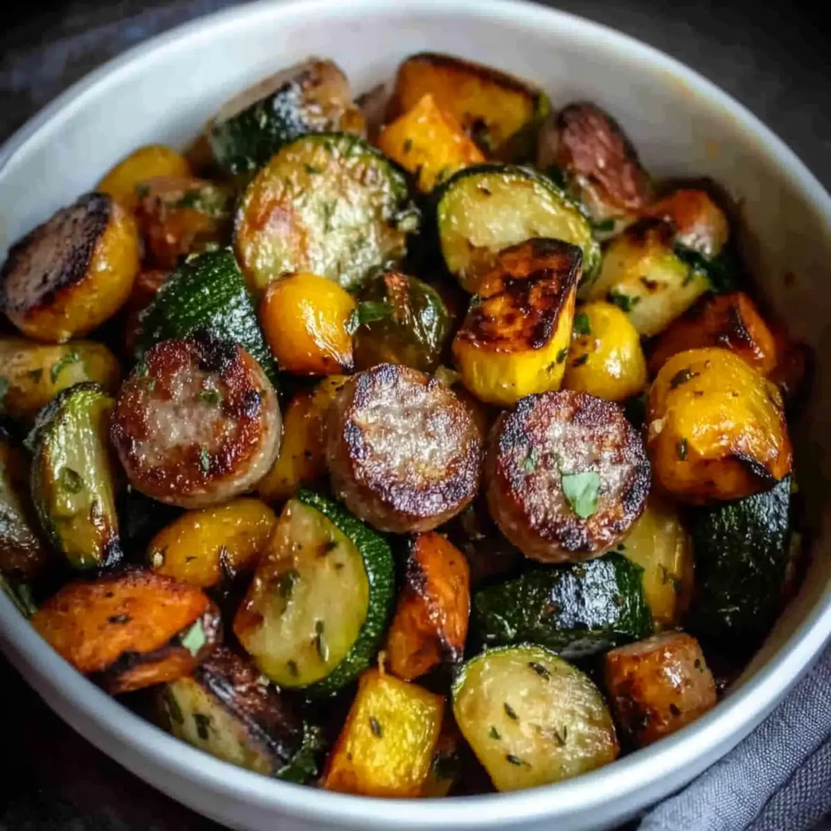 Sausage & Veggie Skillet Bowl