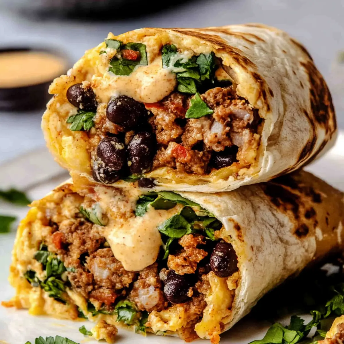 High Protein Breakfast Burrito