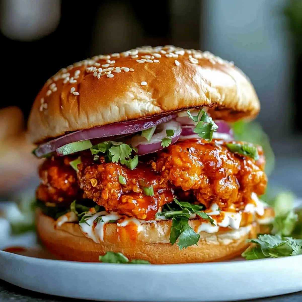 Spicy Bang Bang Chicken Sandwich
