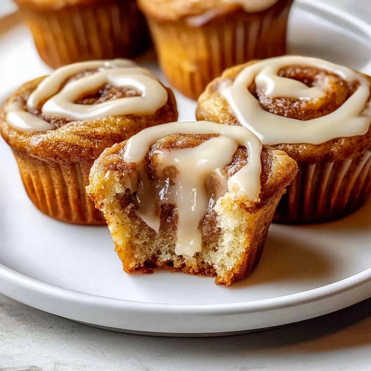 Cinnamon Roll Protein Muffins