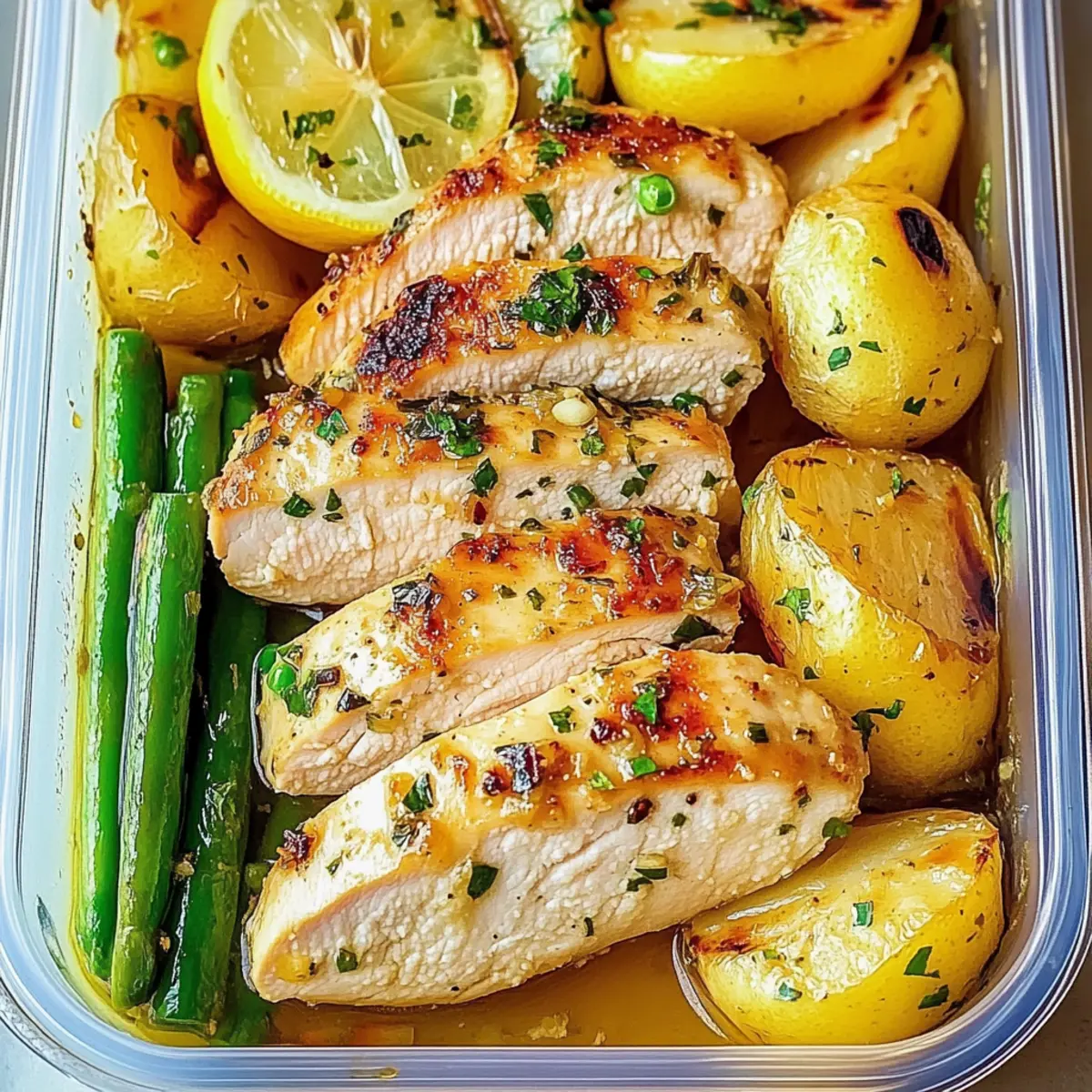 Lemon Garlic Chicken Meal Prep