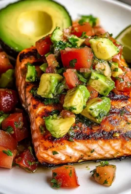 Grilled Salmon with Avocado Salsa