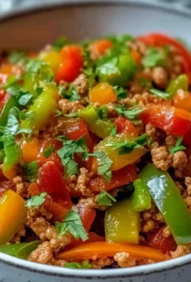 Ground Turkey and Peppers