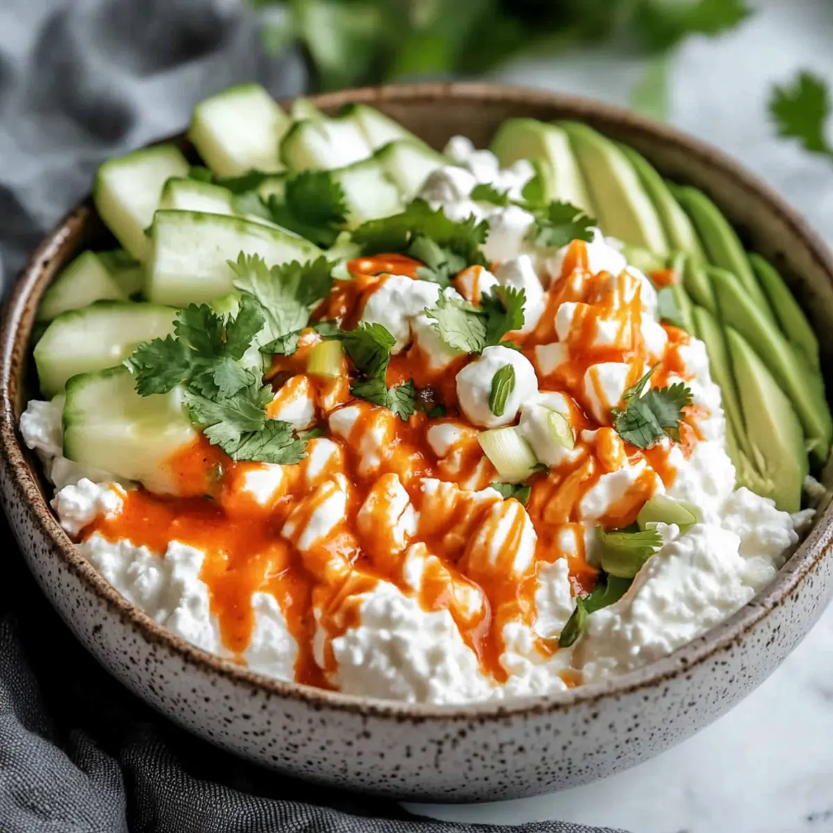 Savory Cottage Cheese Bowl