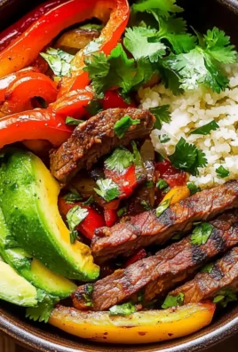 Low Carb Steak Fajita Bowl