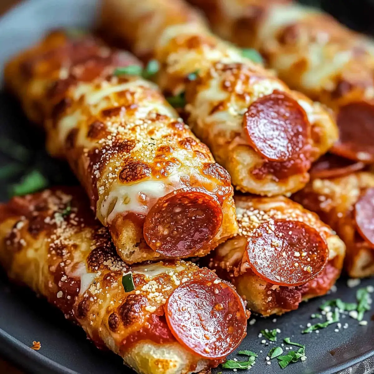 High Protein Pepperoni Pizza Rolls