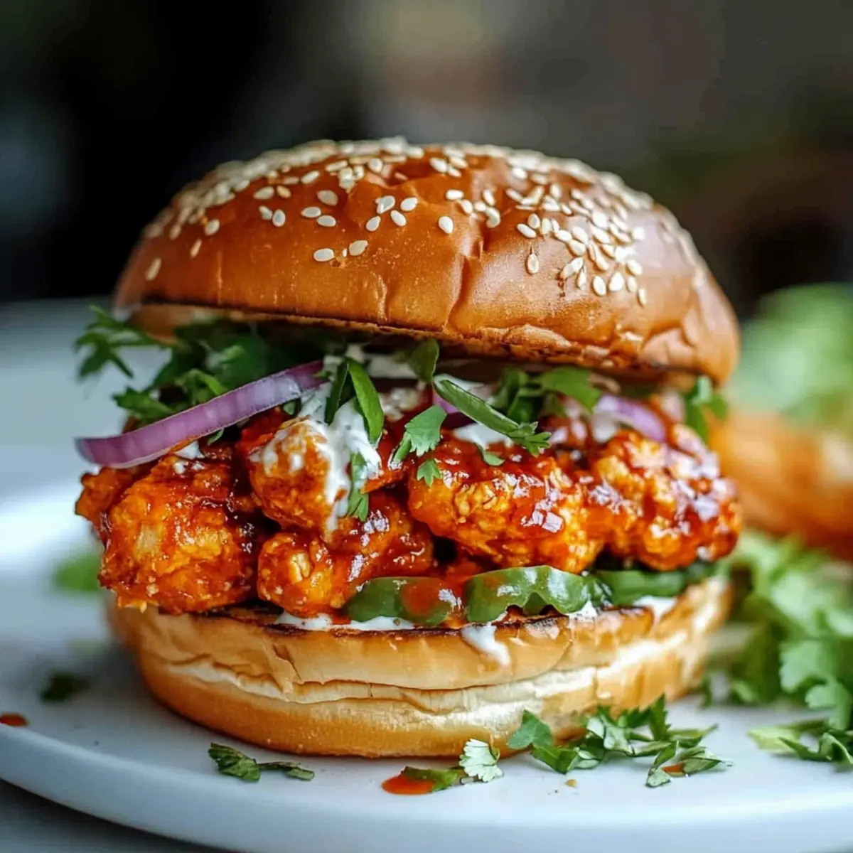 Spicy Bang Bang Chicken Sandwich