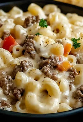 High Protein Creamy Philly Cheesesteak Mac and Cheese