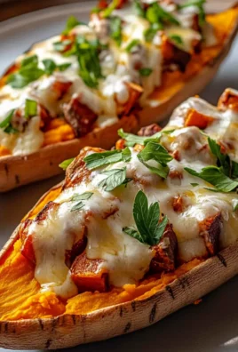 Protein Loaded Sweet Potato Boats