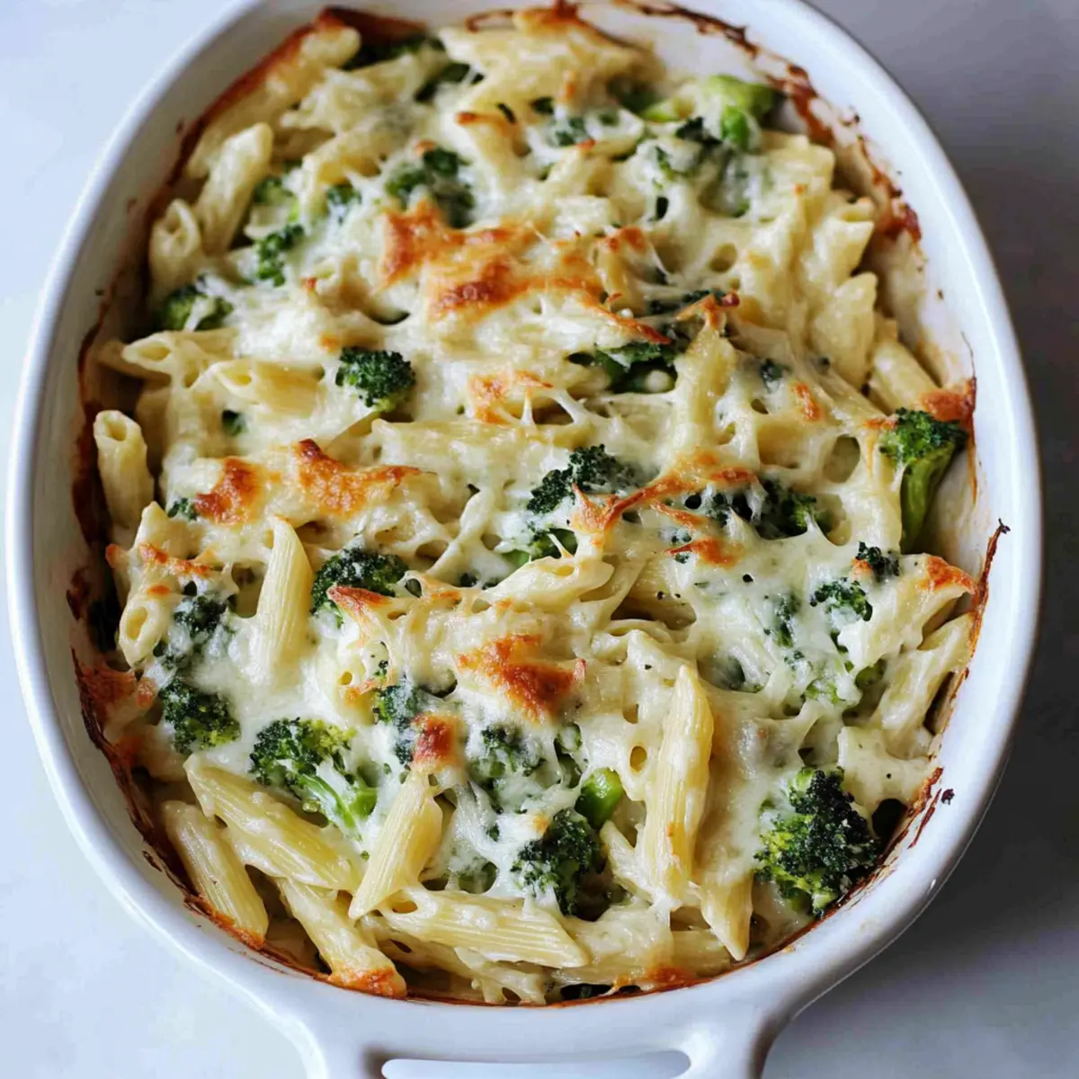 High Protein Alfredo Bake