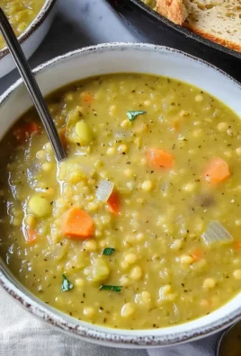 High Protein Split Pea Soup