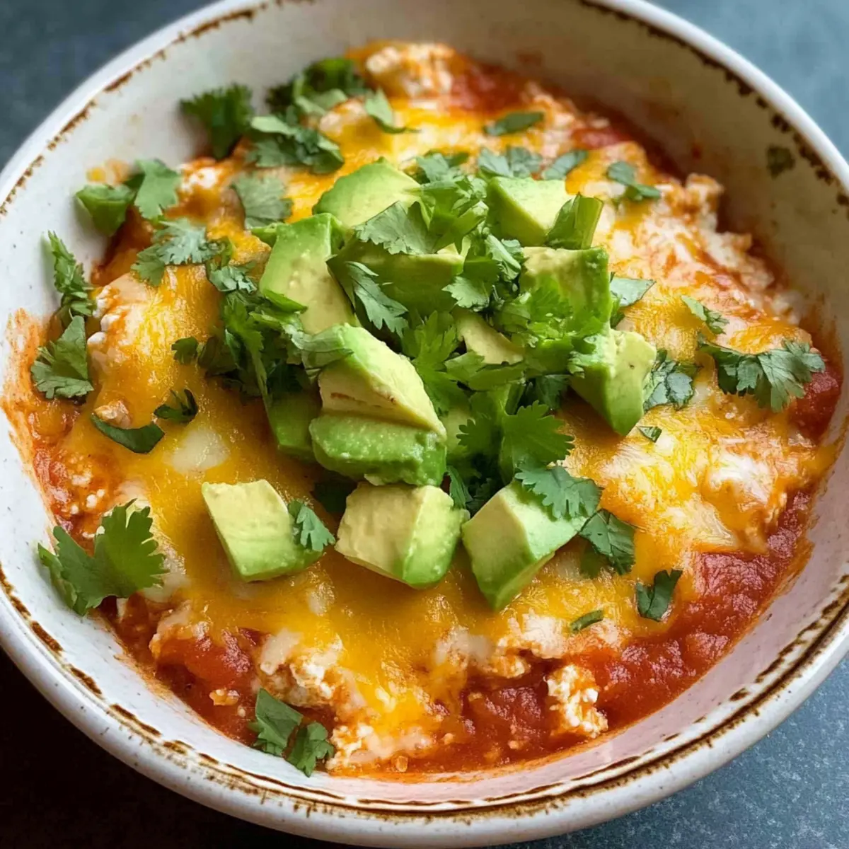High Protein Cottage Cheese Enchilada Bowl