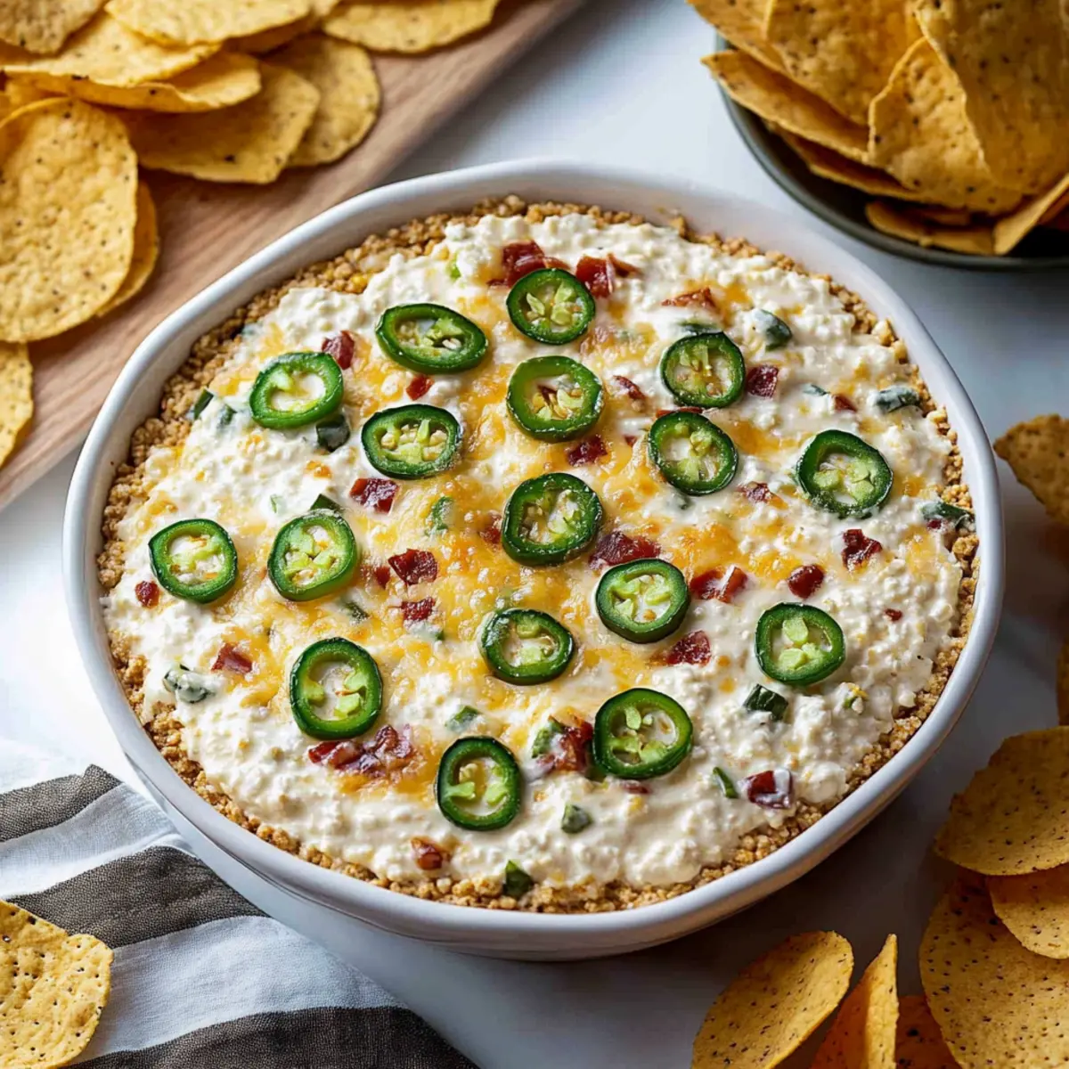 Cottage Cheese Jalapeño Popper Dip