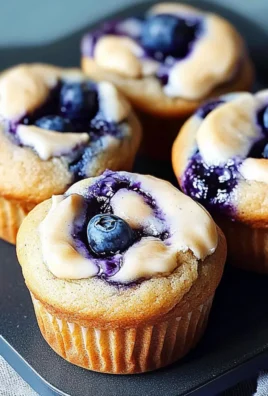 Blueberry Cream Cheese Protein Muffins