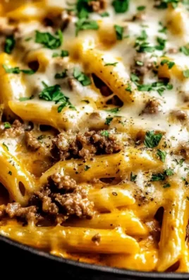 Creamy High Protein Beef Pasta