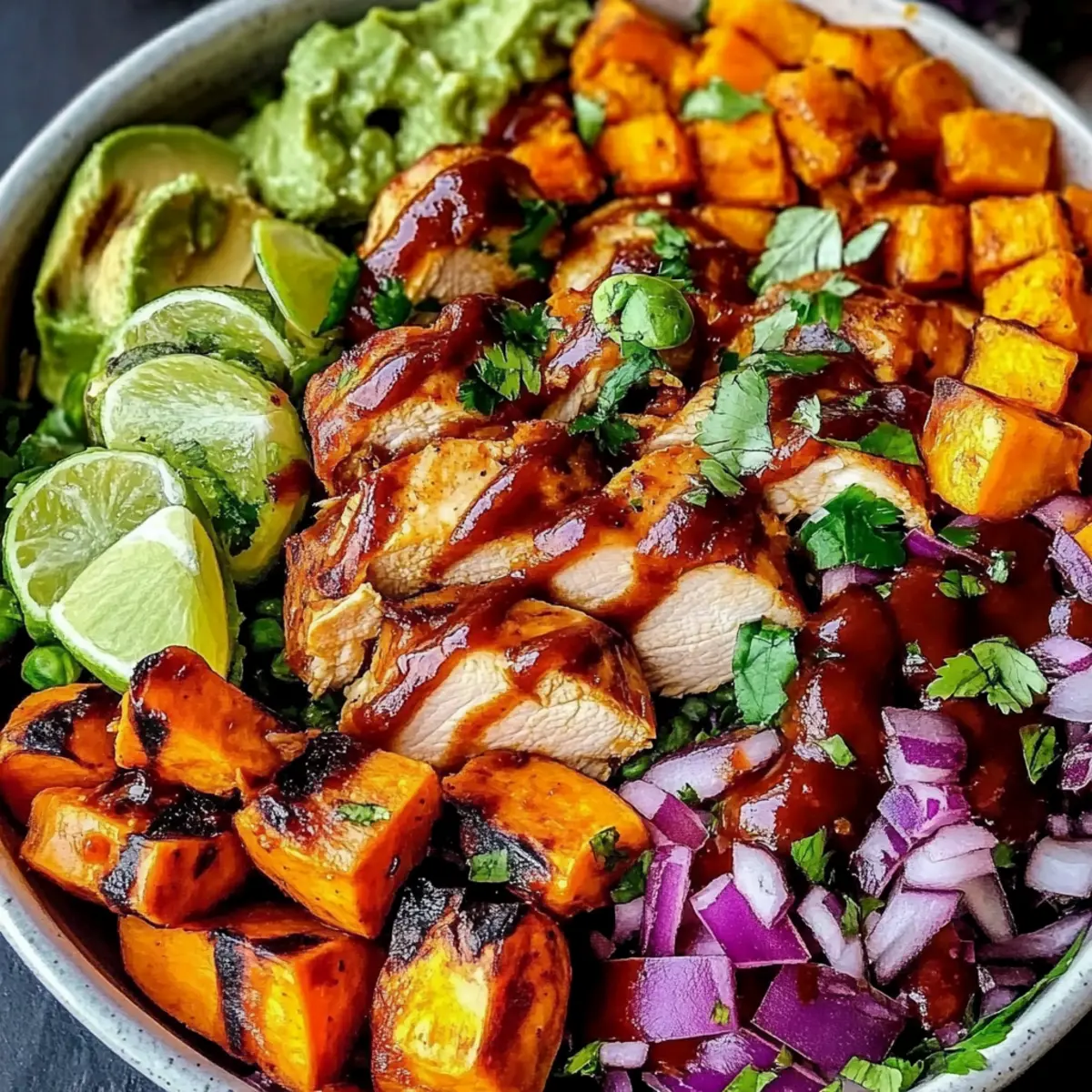 BBQ Chicken Sweet Potato Bowl