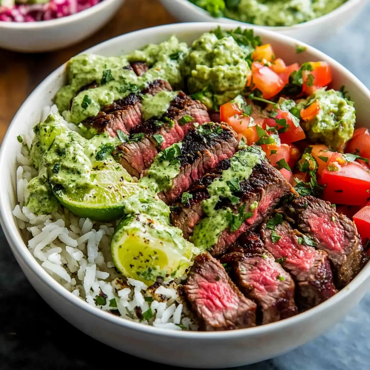 Cilantro Lime Steak Bowls